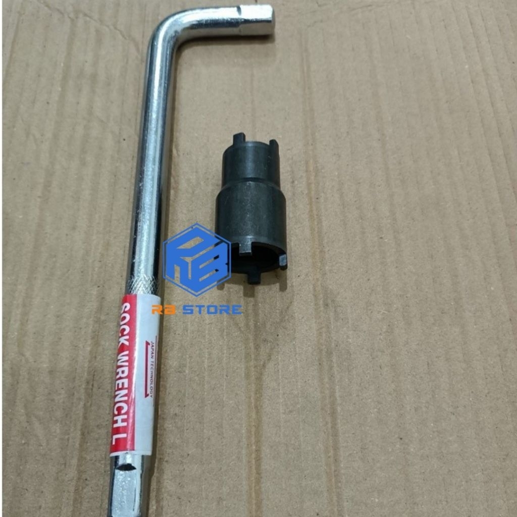 PAKET 2 SET KUNCI MAHKOTA + GANDA KOPLING GAGANG SOK L 1/2