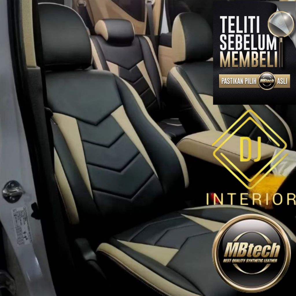 sarung jok mbtech mobil avanza 2012 - 2013 full set depan tengah belakang