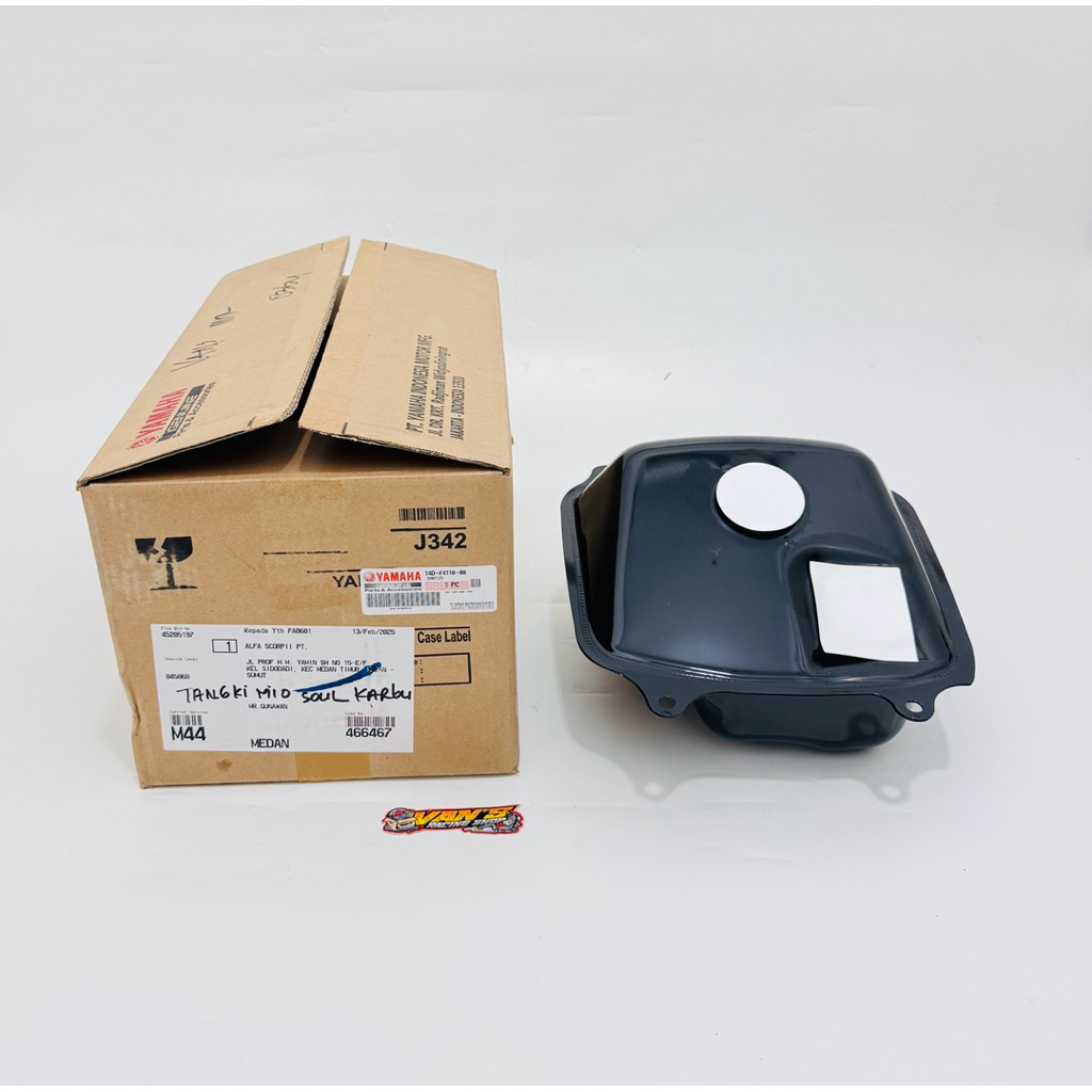 TANGKI BENSIN MIO SOUL , FINO KARBU ORIGINAL 14D-F4110-00 ORI ASLI YAMAHA HGP TENGKI MINYAK FUEL TAN