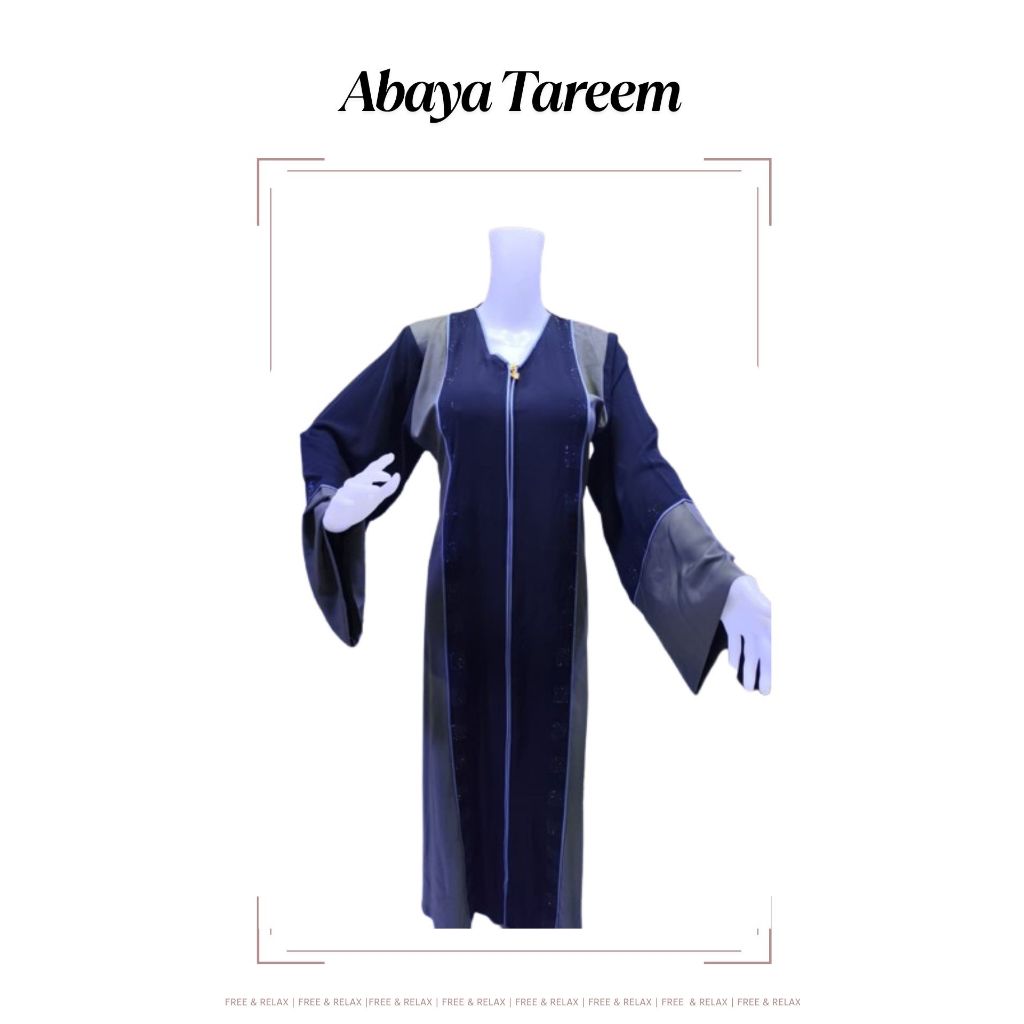 [SC] Abaya Tareem Dubai Turki Gamis Elegan Premium Reseleting Balon Payet Hitam Gold Brand Import