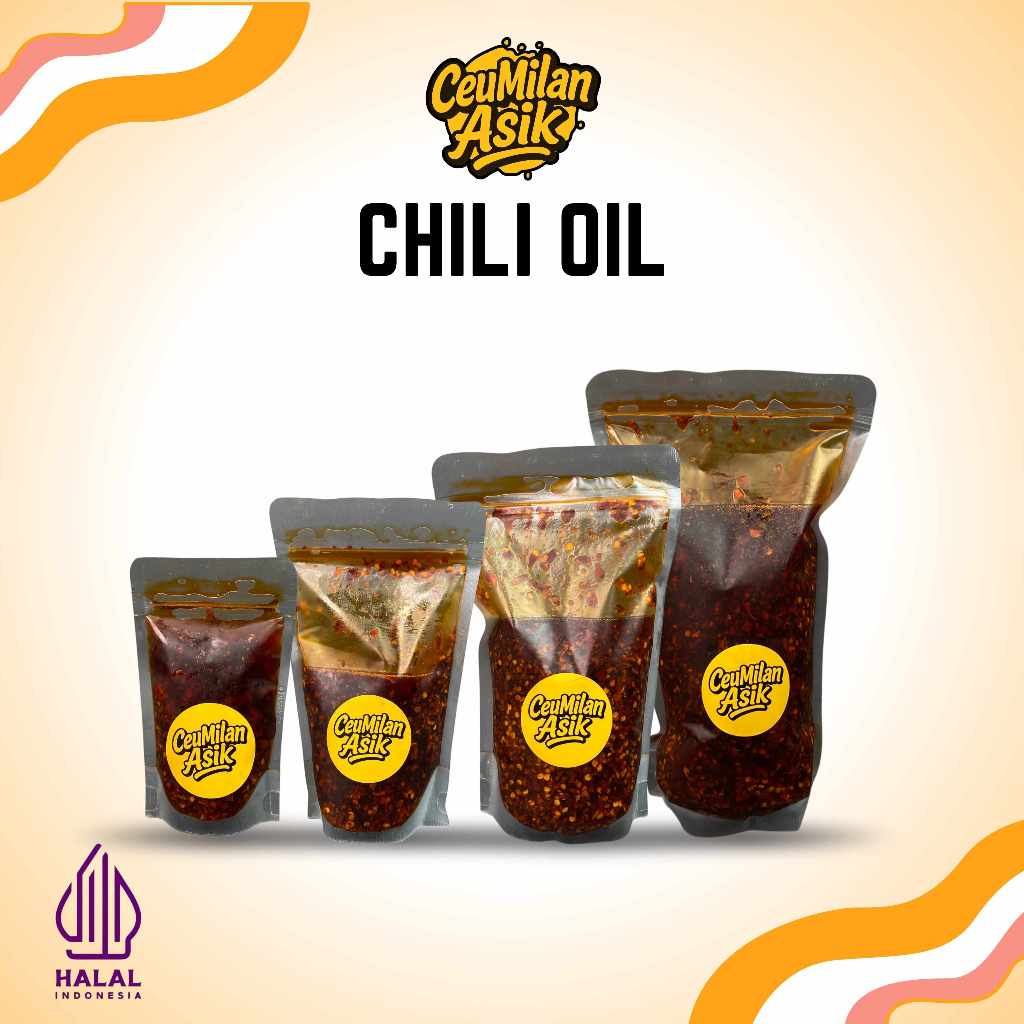 

CHILI OIL MINYAK CABAI Pedas Siap Saji Halal Gurih Asin Pedasnya Pas Cocok Untuk Teman Makan