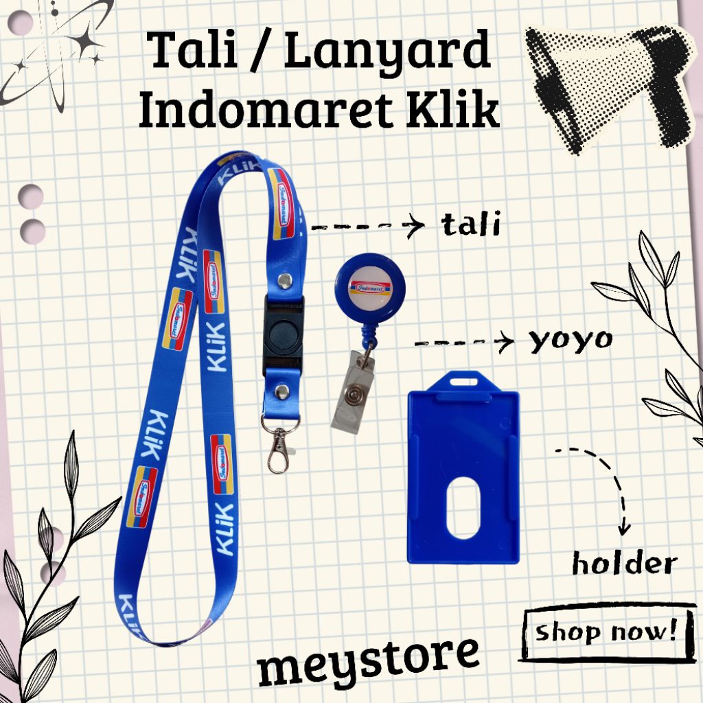 

READY Tali / Lanyard INDOMARET KLIK [Stock Melimpah] Termurahhh!!!