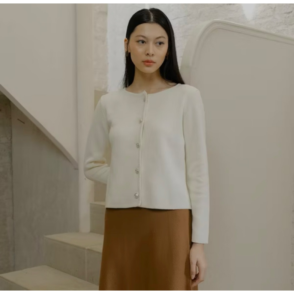 [prelove beatrice clothing-lugano knit blouse-nego ]