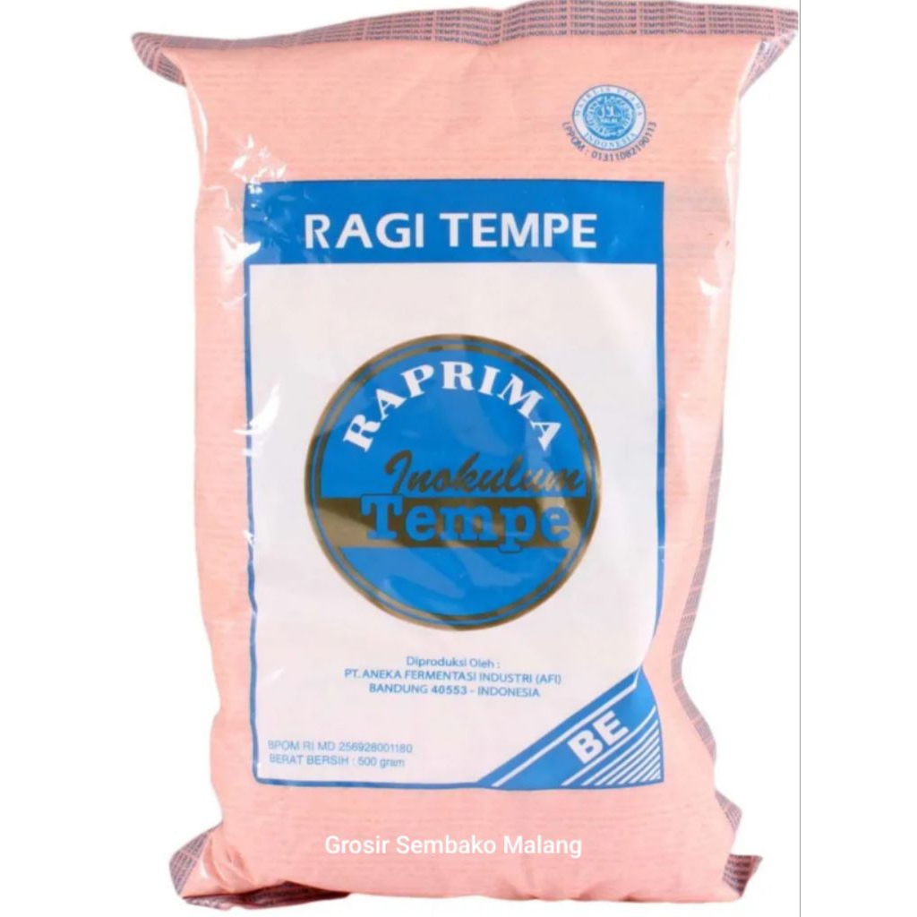 

Ragi Tempe Raprima 500gr [ Barang selalu baru ] / Ragi Tempe Kedelai / Ragi Tempe Premium