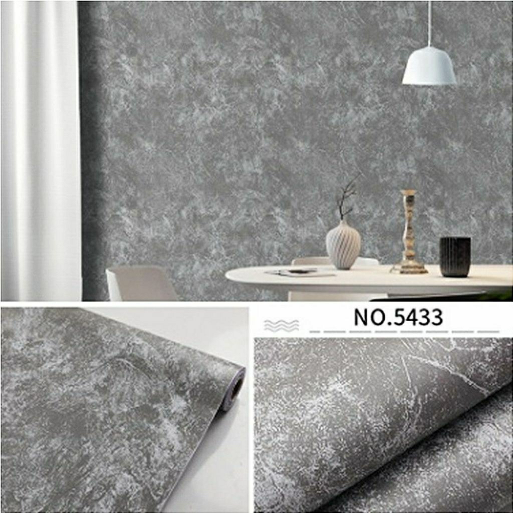 PREMIUM//WALLPAPER SEMEN ABU ALAMI MEWAH// WALLSTICKER SEMEN ABU // WALLPAPER DINDING DEKORASI SEMEN