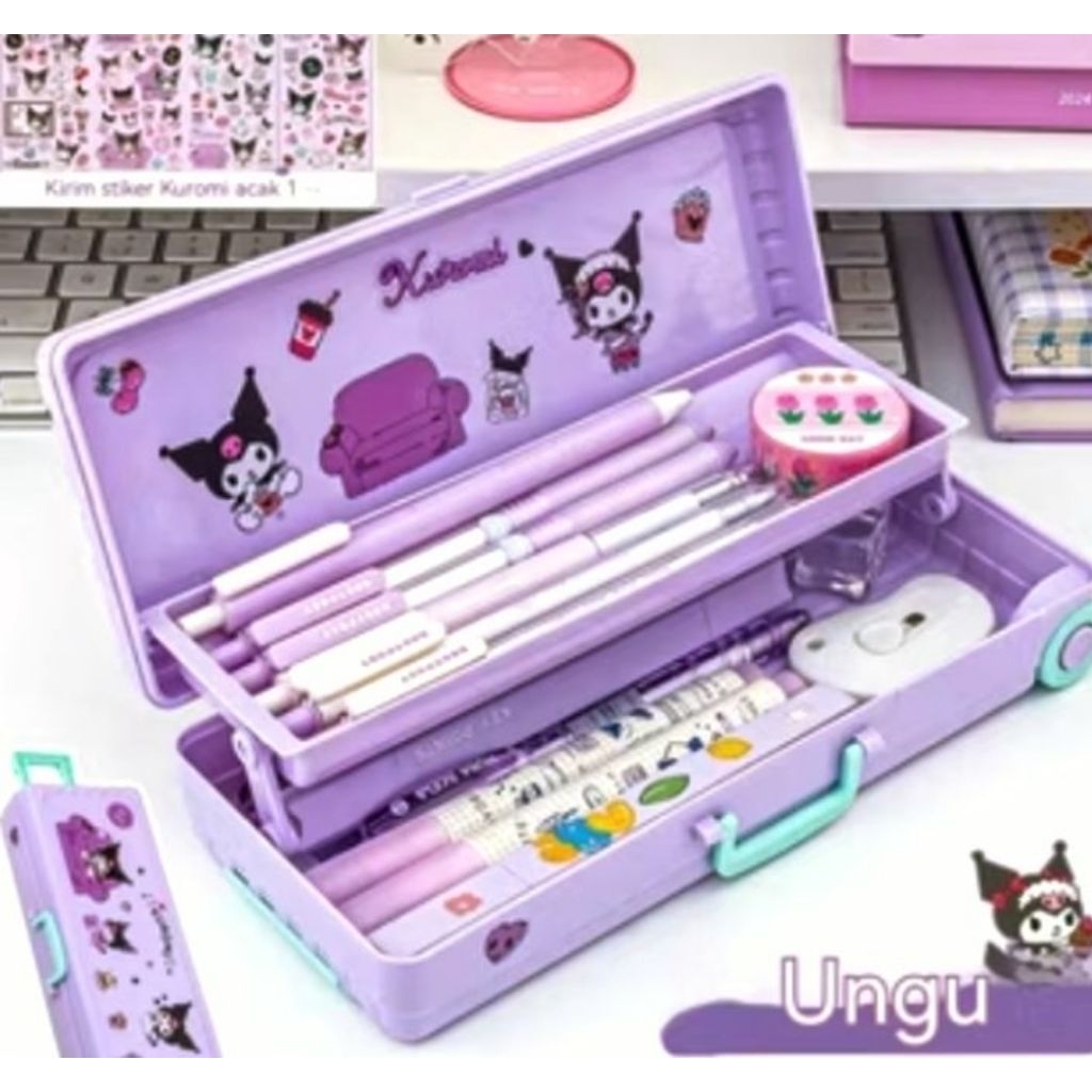 

tempat pensil tingkat kuromi