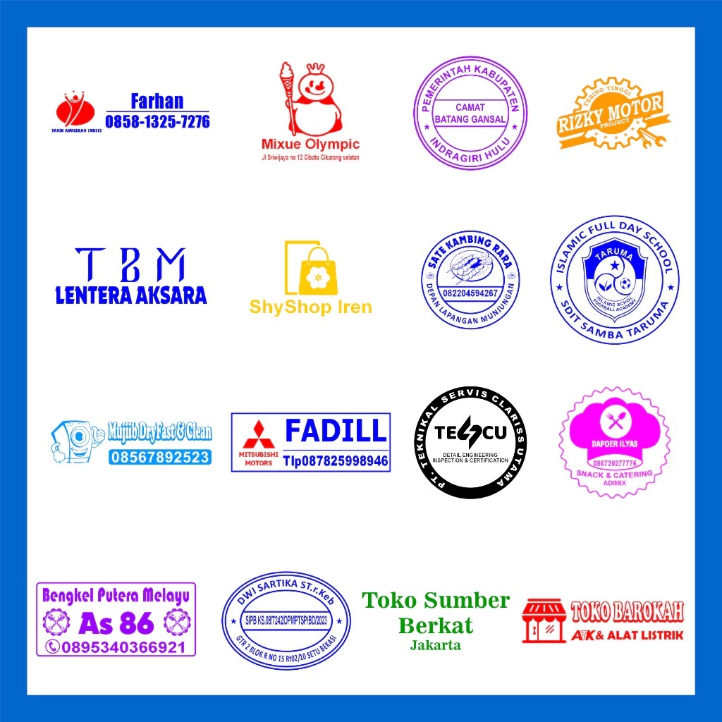 

STEMPEL PERMANEN UNTUK MEDIA PLASTIK