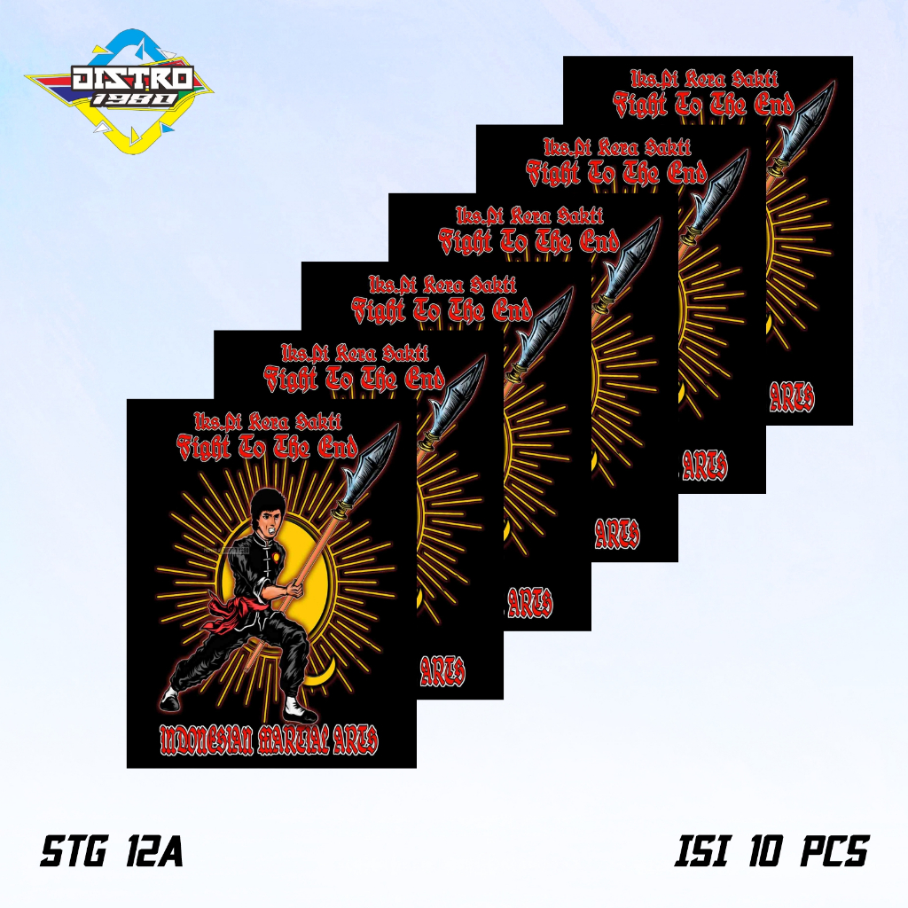 

ISI 10 PCS STIKER IKS.PI KERA SAKTI STG 12A ANTI AIR BAHAN VINYL (STG 12)