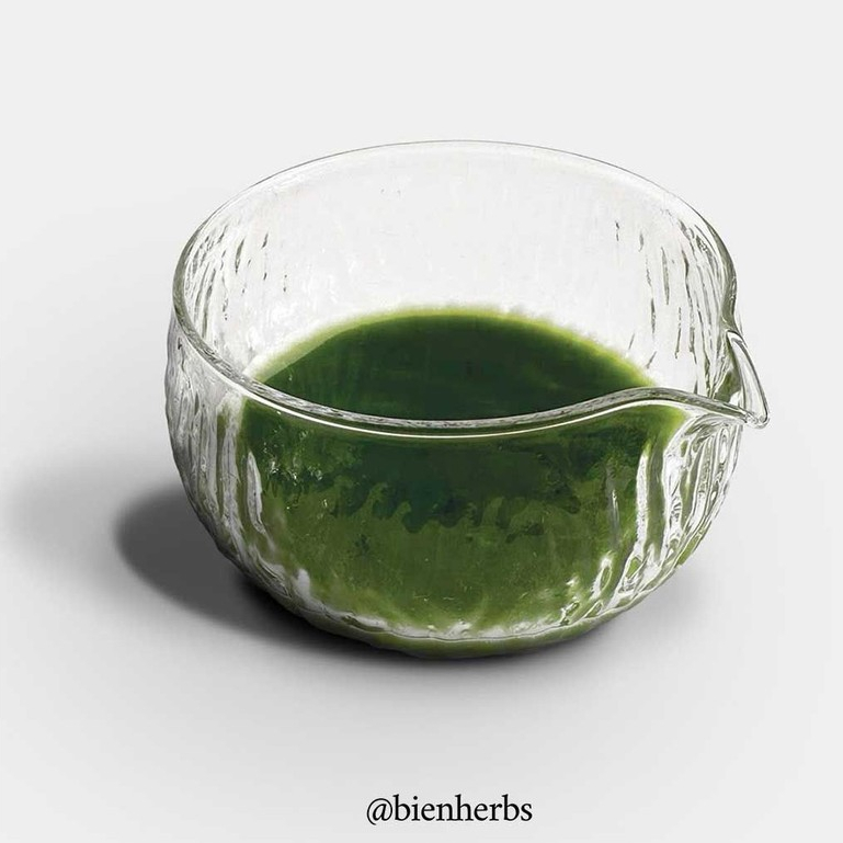 BIEN YUKI Matcha Bowl Glass Bowl Chawan Spout Chawan Chasen Holder Chawan Kaca Mangkuk Transparan