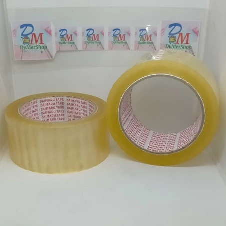

Lakban - Selotip bening Daimaru 4,8 cm ± 2 inch Inchi 4.8 CM Besar Transparant transparan Ori 100% Original Asli Authentic