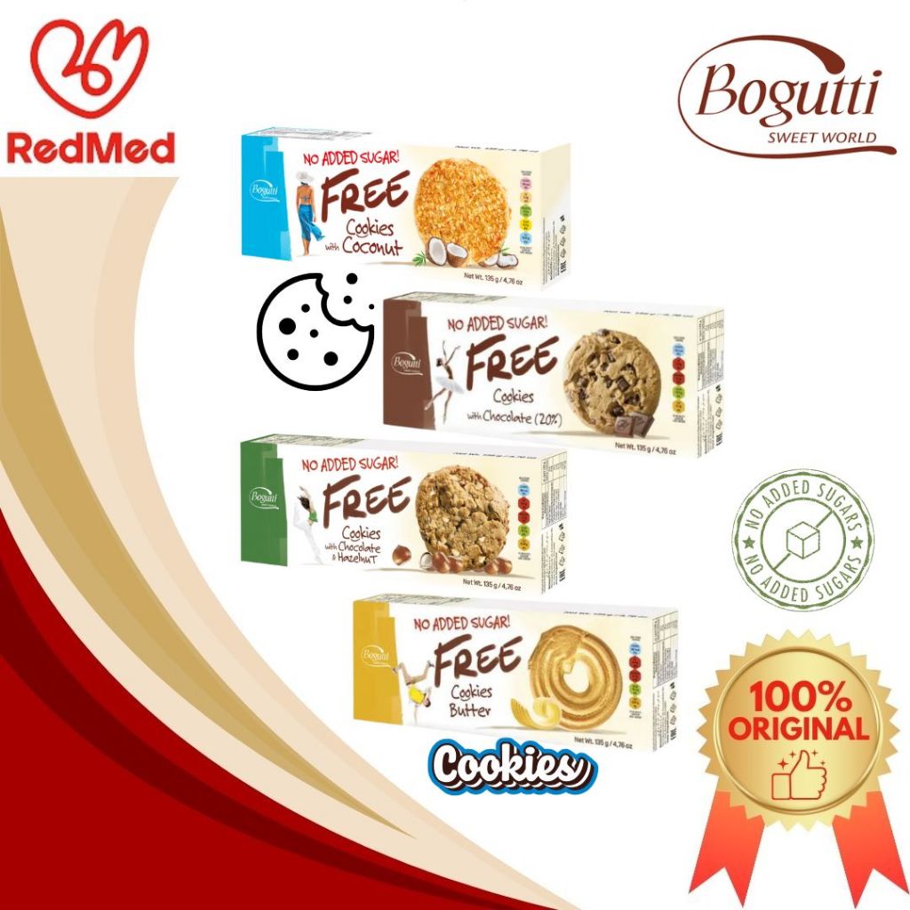 

BOGUTTI FREE NO ADDED SUGAR COOKIES 135GR