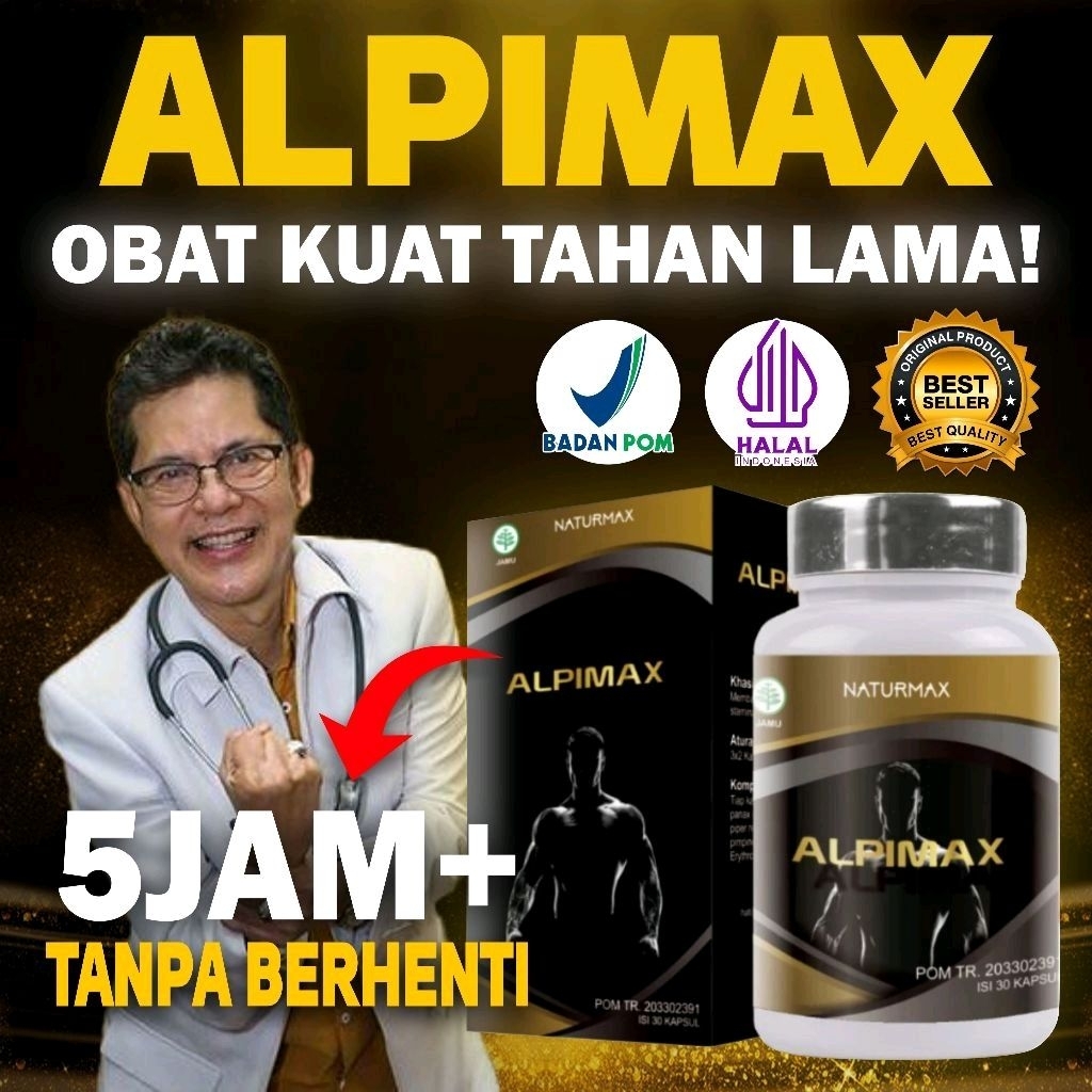 ALPIMAX  obat kuat herbal tahan lama paling ampuh 100% original bpom