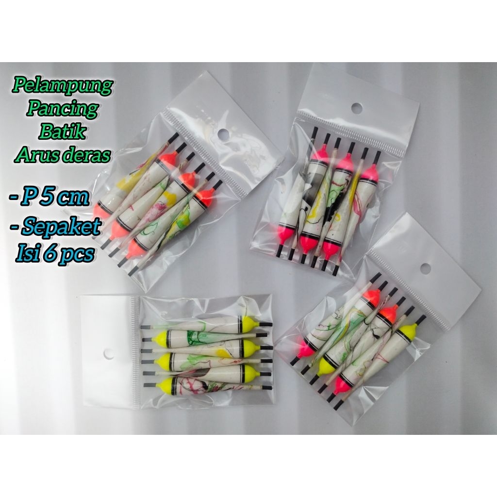 Pelampung Pancing Batik Panjang 5 cm