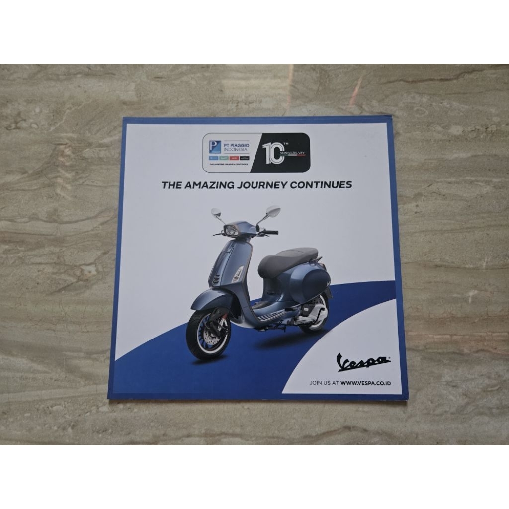 brosur katalog motor vespa sprint 10th anniversary flyer