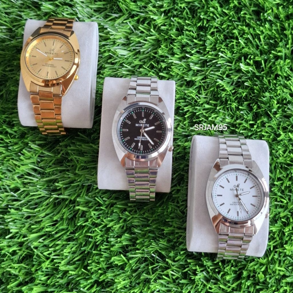Jam Tangan Pria Wanita Mirete Original Stainless
