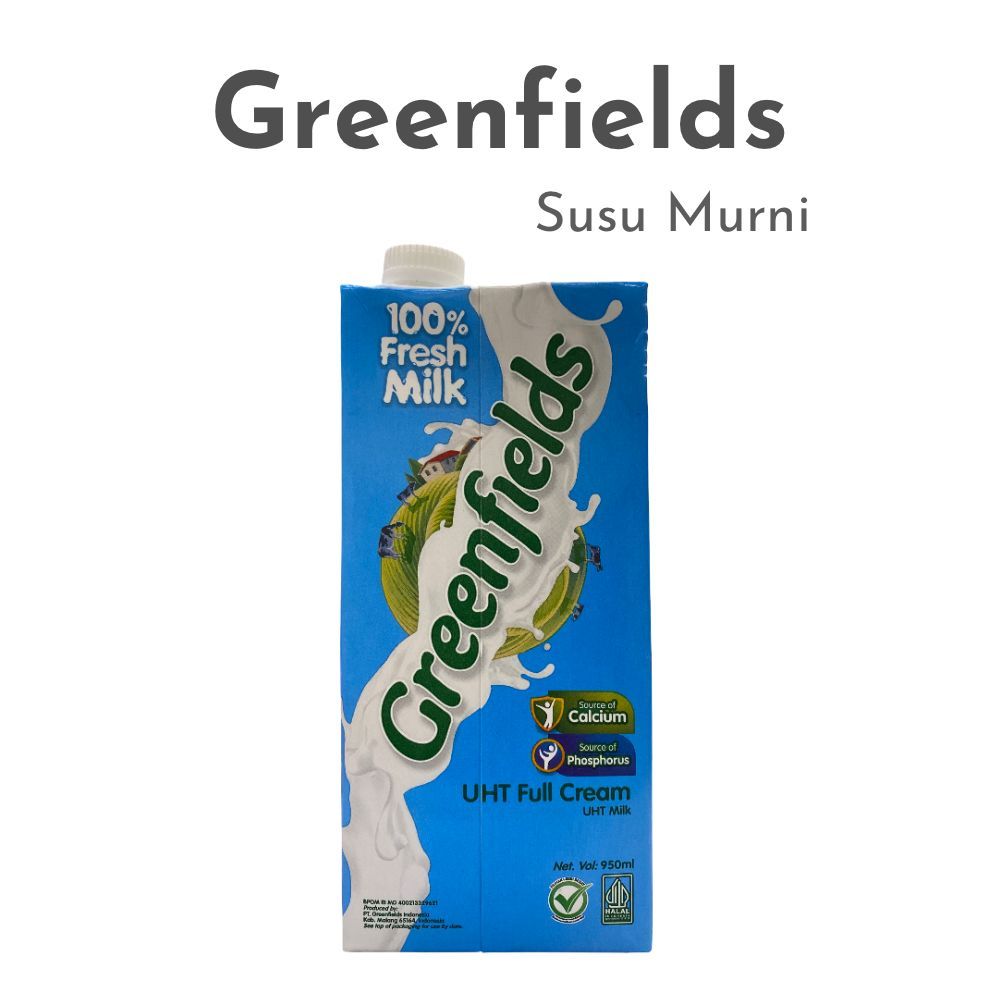 

Susu Greenfields UHT Full Cream 950ml - Susu Murni