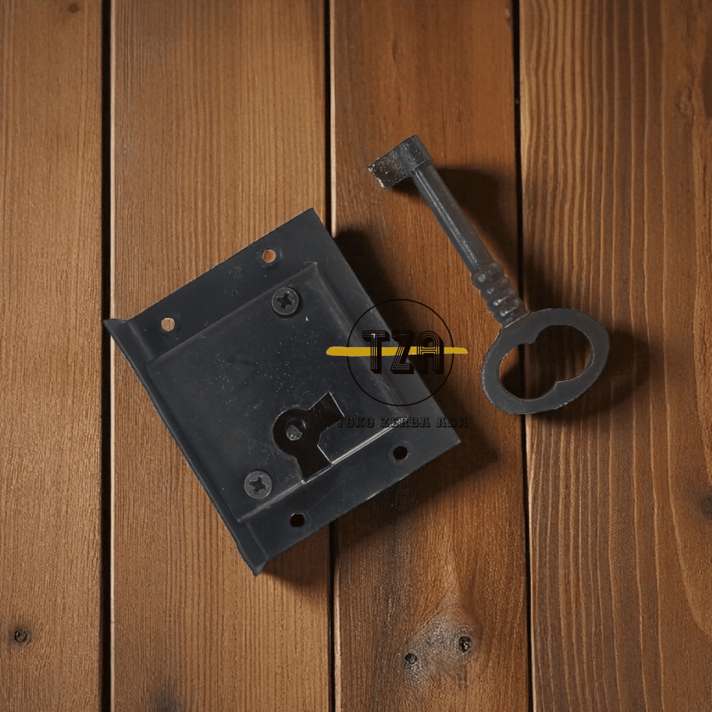 Kunci Gerobok Laci Lemari Antik Motif Klasik 1 pcs