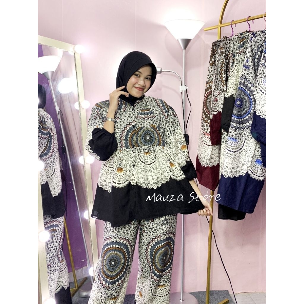 setelan celana panjang / setelan rayon / pajamas rayon