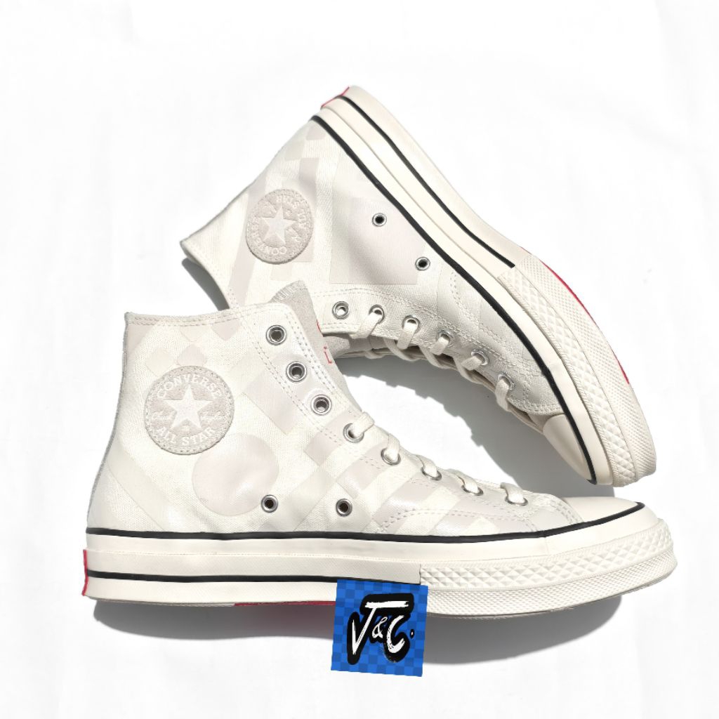 Converse Chuck 70 70s x Liverpool FC LFC Geometric Pattern Print Graphic Hi Egret