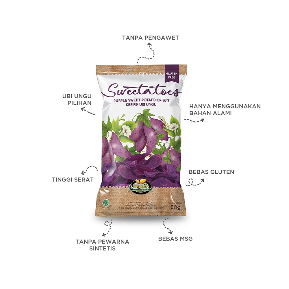 

Kripik UBI BIONIC FARM NON MSG 50g