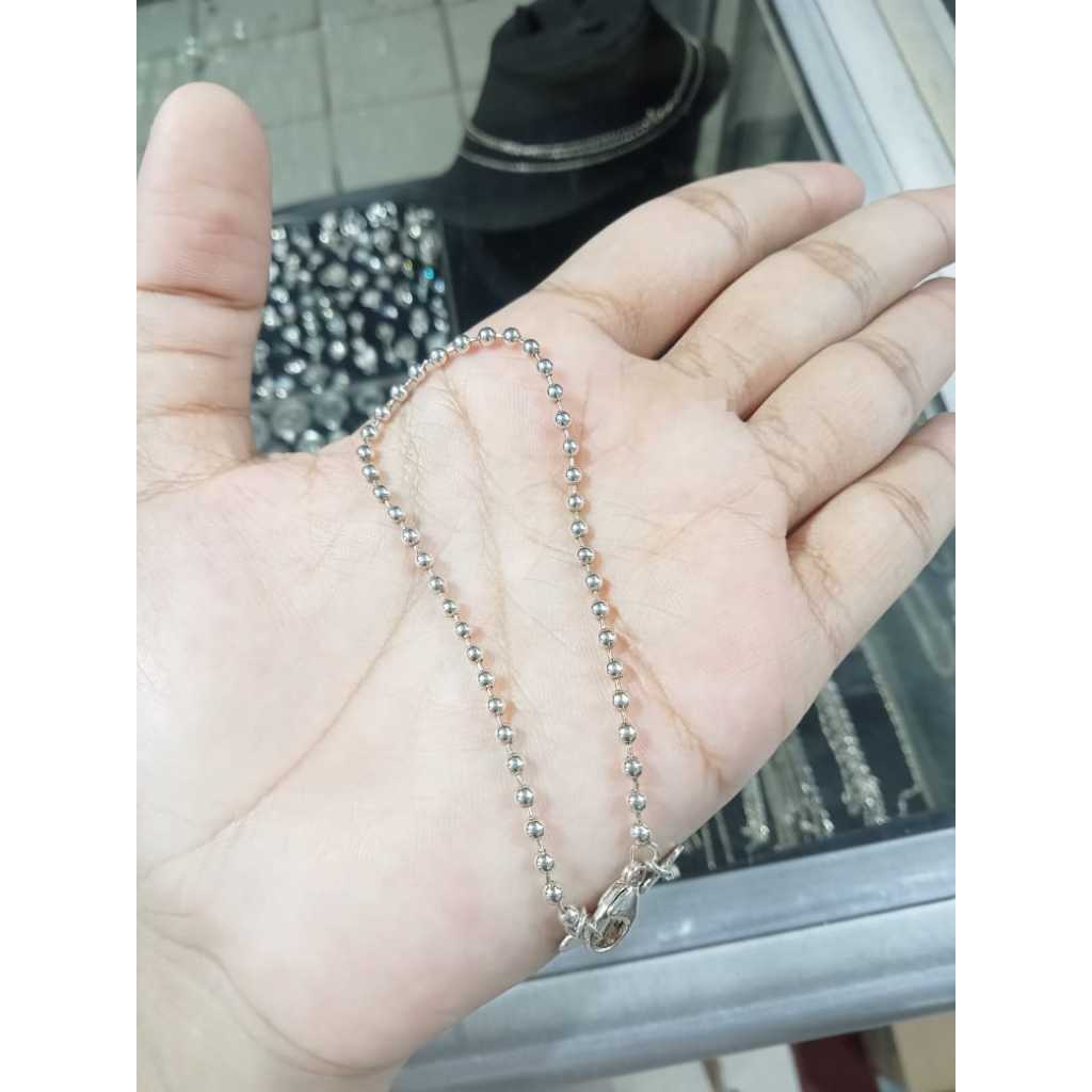 Gelang Perak Biji lada Dewasa Asli 925