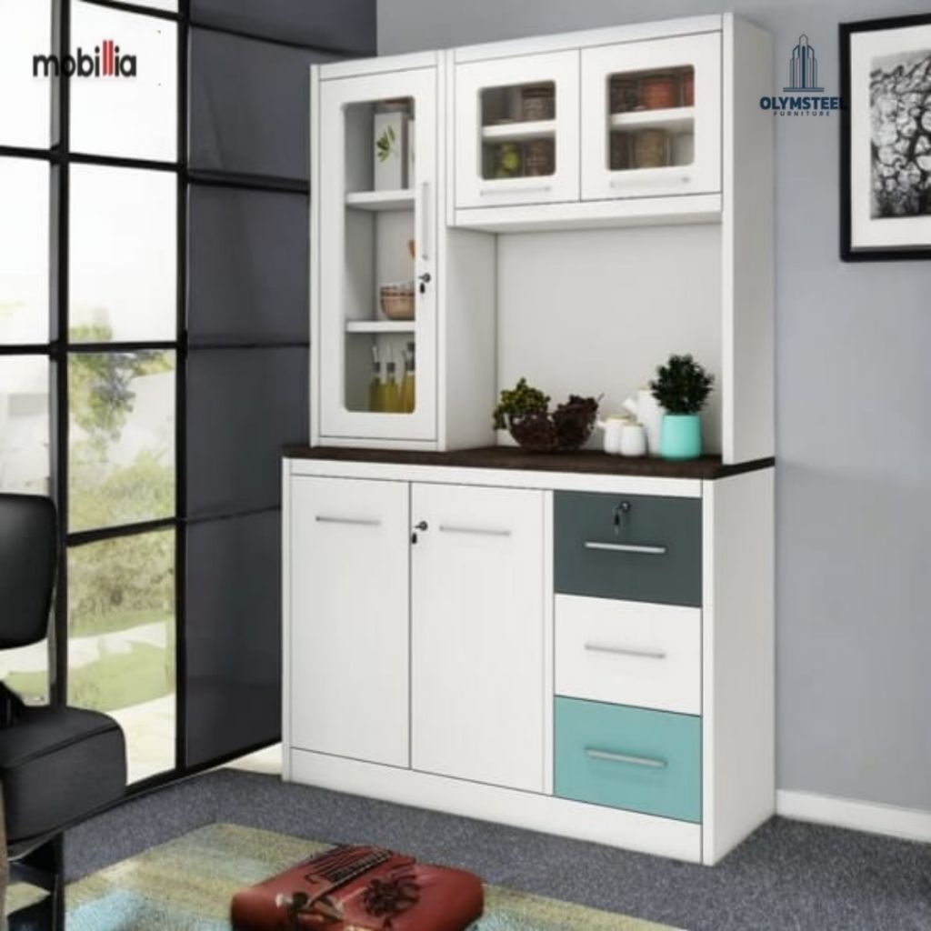 lemari sayur besi rak dapur kitchen set besi