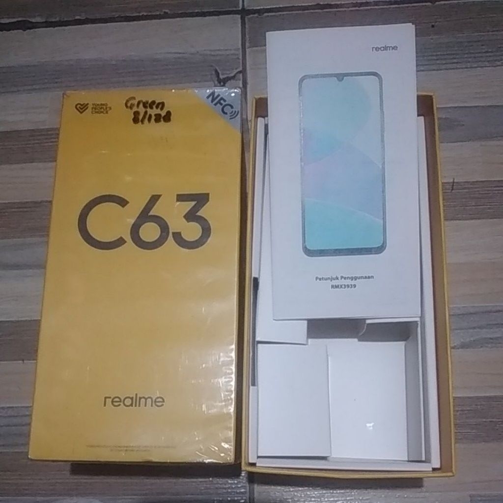 DUS BOX HP REALME C63 RAM 8/128 BEKAS ORIGINAL