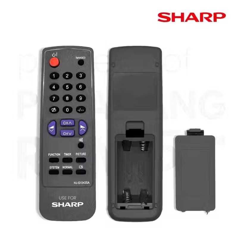 Remote TV Sharp Tabung G1342SA - Original 100% Sharp TV Remote (FREE Battery)