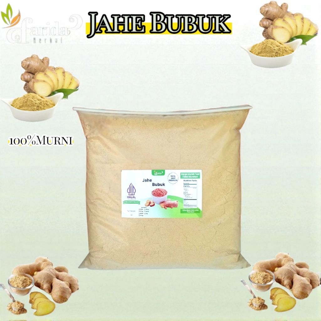 

Jahe Bubuk Murni 1Kg/Asli Murni Jahe Gajah Bubuk 1kg