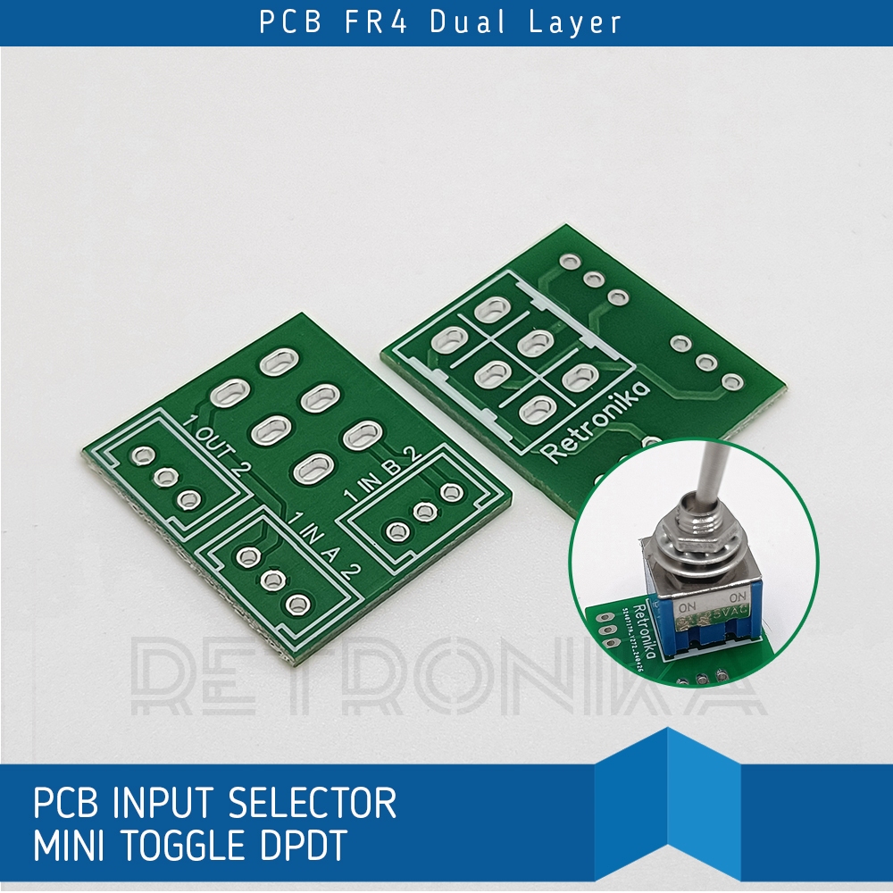 PCB Input Selector Mini Toggle DPDT - Dual Layer