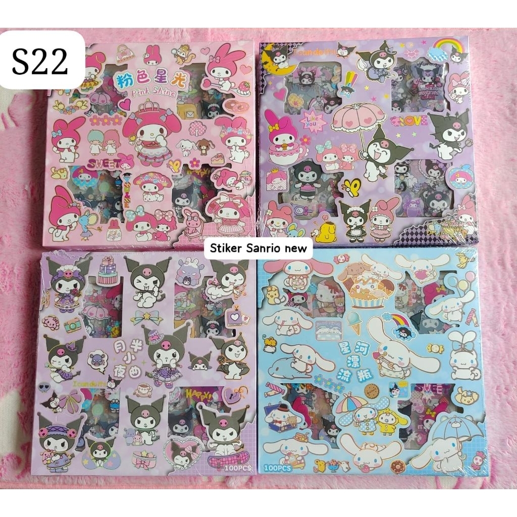 

STIKER KARAKTER SANRIO/ STIKER BOX SANRIO isi 100