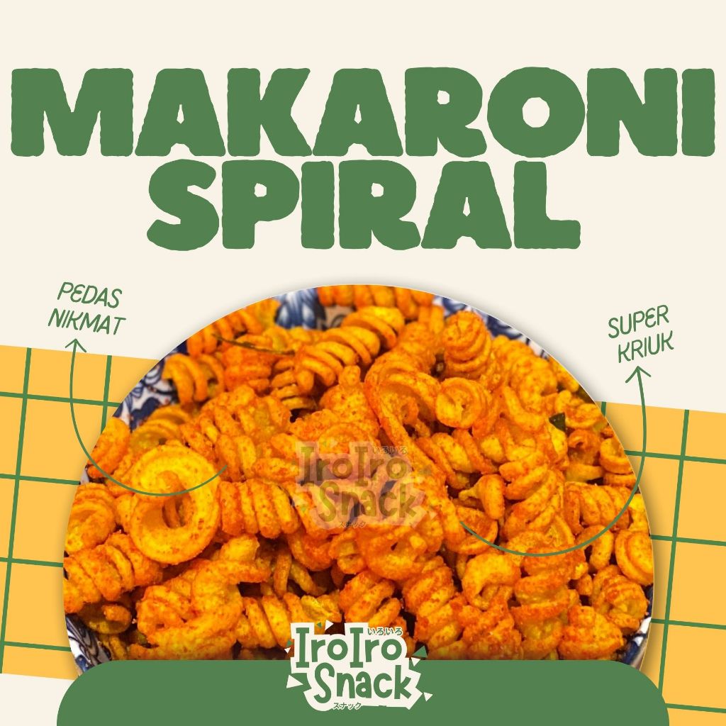 

MAKARONI SPIRAL / MAKARONI ULIR 250gram / SNACK KILOAN MURAH