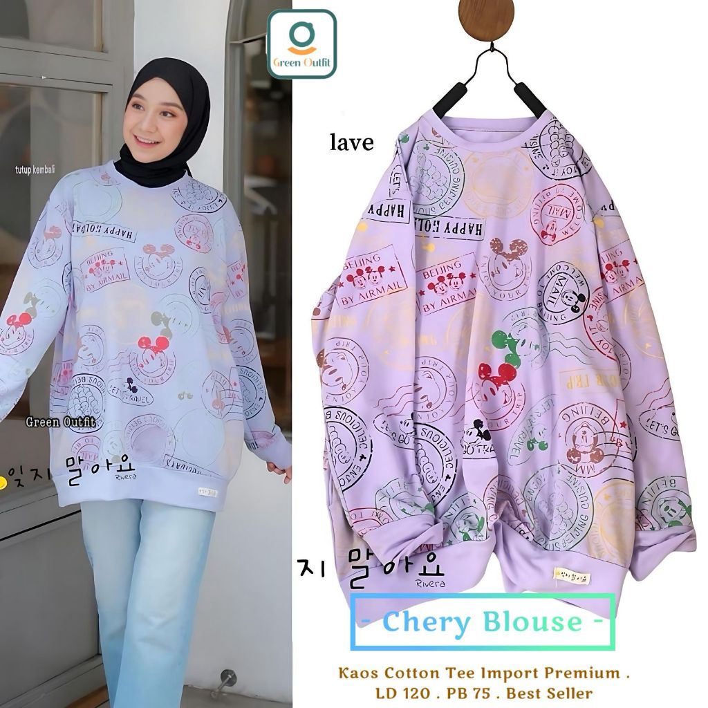 KAOS WANITA LENGAN PANJANG JUMBO KEKINIAN KOREAN STYLE BAJU ATASAN KAOS WANITA IMPORT LENGAN PANJANG