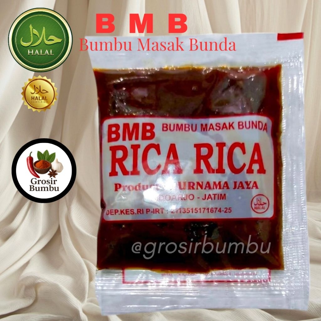 

BMB / Bumbu RICA RICA / Bumbu Masak Bunda / Bumbu Masak Instan