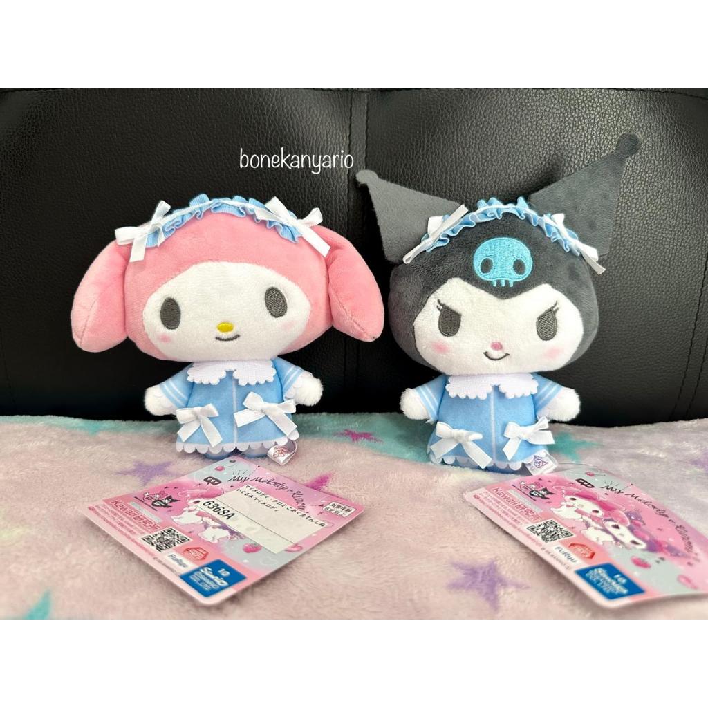 Boneka My Melody Kuromi Little Devil Angel Plush Original Sanrio Jepang Toreba Furyu Cinnamoroll