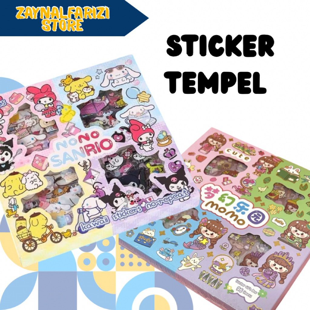 Stiker Viral Stiker Lucu Stiker Waterproof Murah Stiker Momo Capibara Nailong Hiasan Botol Air Minum