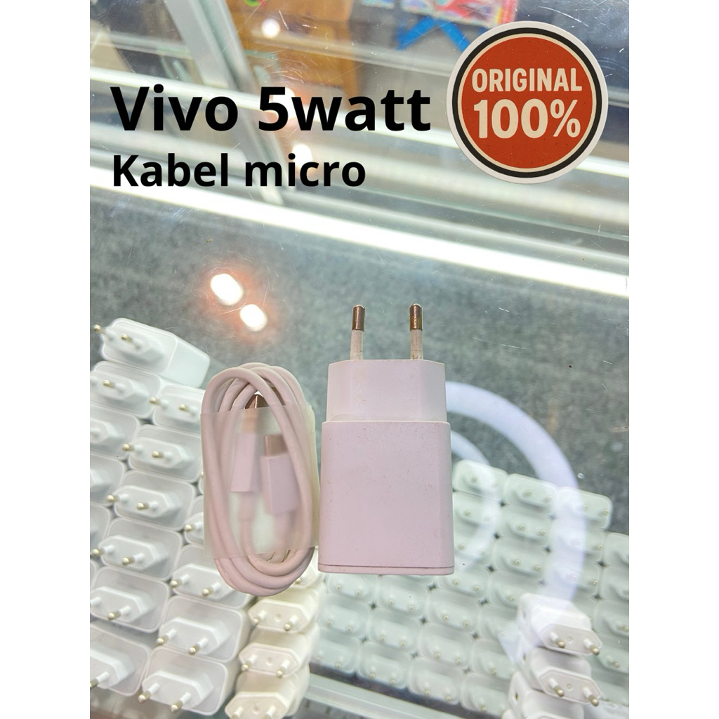 Charger VIVO5watt original copotan hp/1A/Y91/Y91c/Y12/V3 (second)