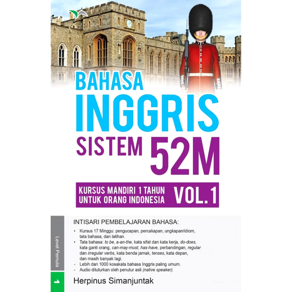 Buku Bahasa inggris sistem 52 M jilid 1 + CD AUDIO