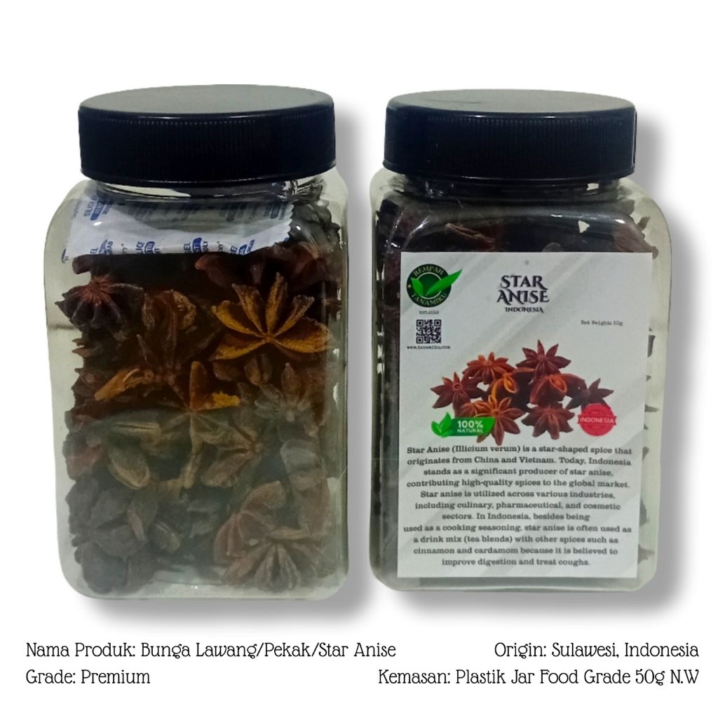 

Bunga Lawang Kering 50 gram Bunga Pekak Kering