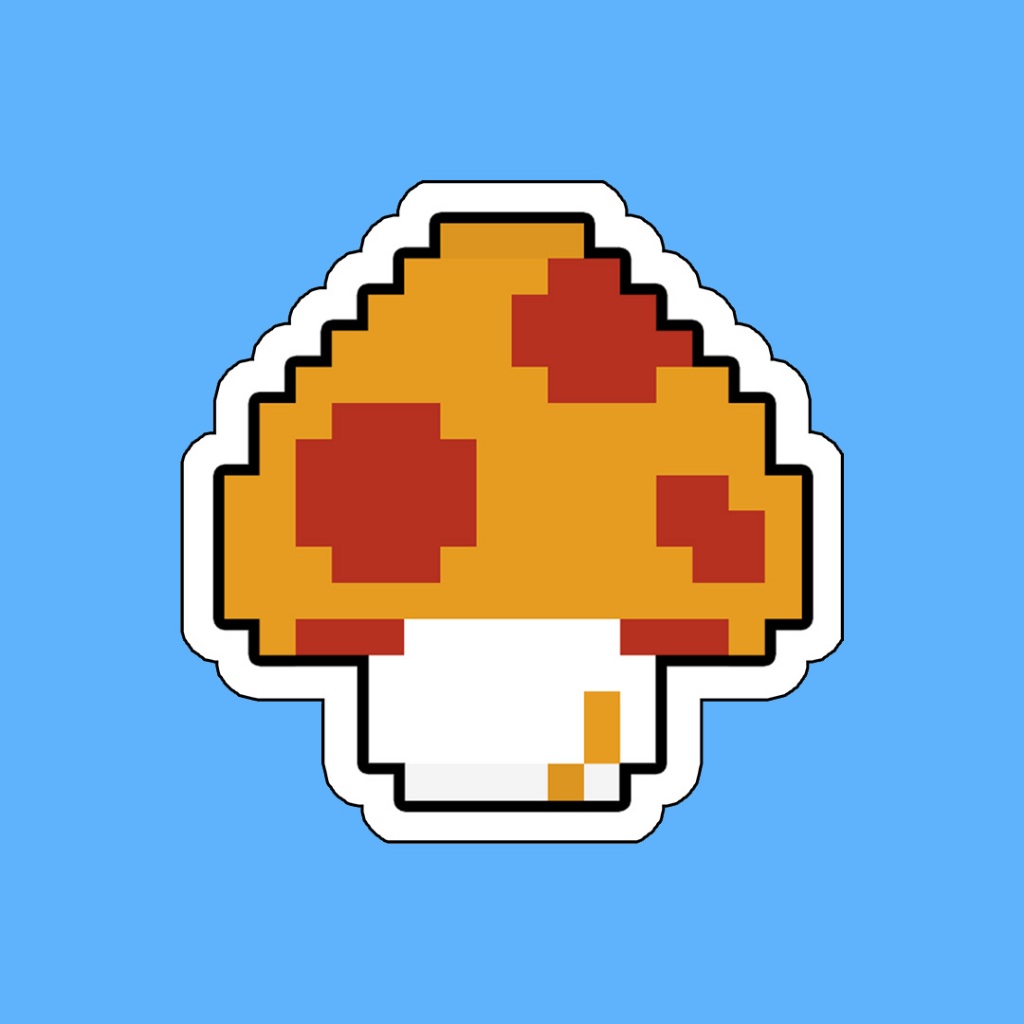 

Stiker Game Nintendo 8 Bit Mario Bros Jamur Merah Waterproof Pixel Arcade Console Sega Gameboy