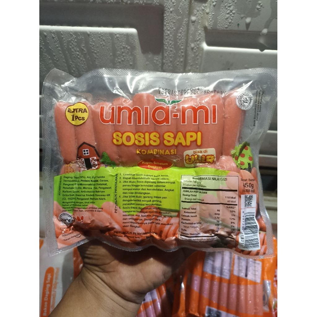

UMIAMI BERNARDI SOSIS SAPI COCKTAIL ULIR 450gr/50biji Halal