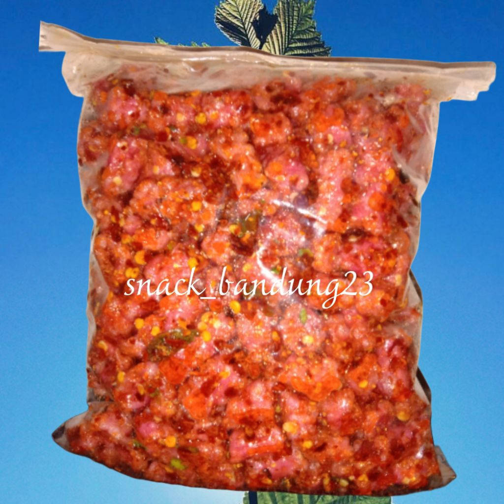 

seblak kering krupuk jendil/krupuk jadul pedas gurih khas bandung