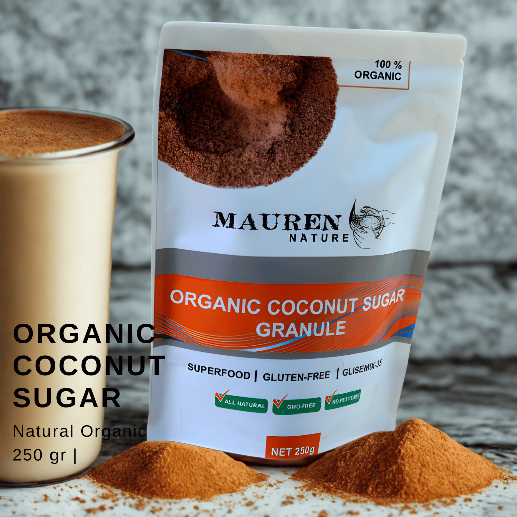 

PREMIUM ORGANIC COCONUT SUGAR 250 gr
