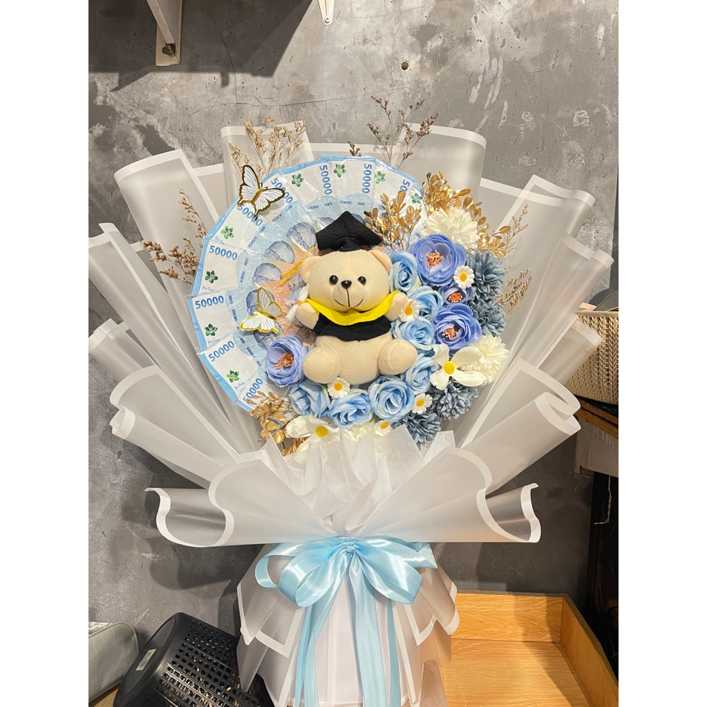 BUKET UANG KOSONGAN BONEKA WISUDA