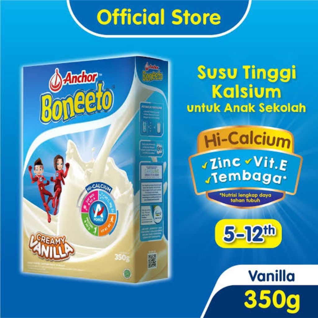 

Susu Boneeto 350gr Susu Tinggi Kalsium [24pcs/Karton]-free Botol Tumbler
