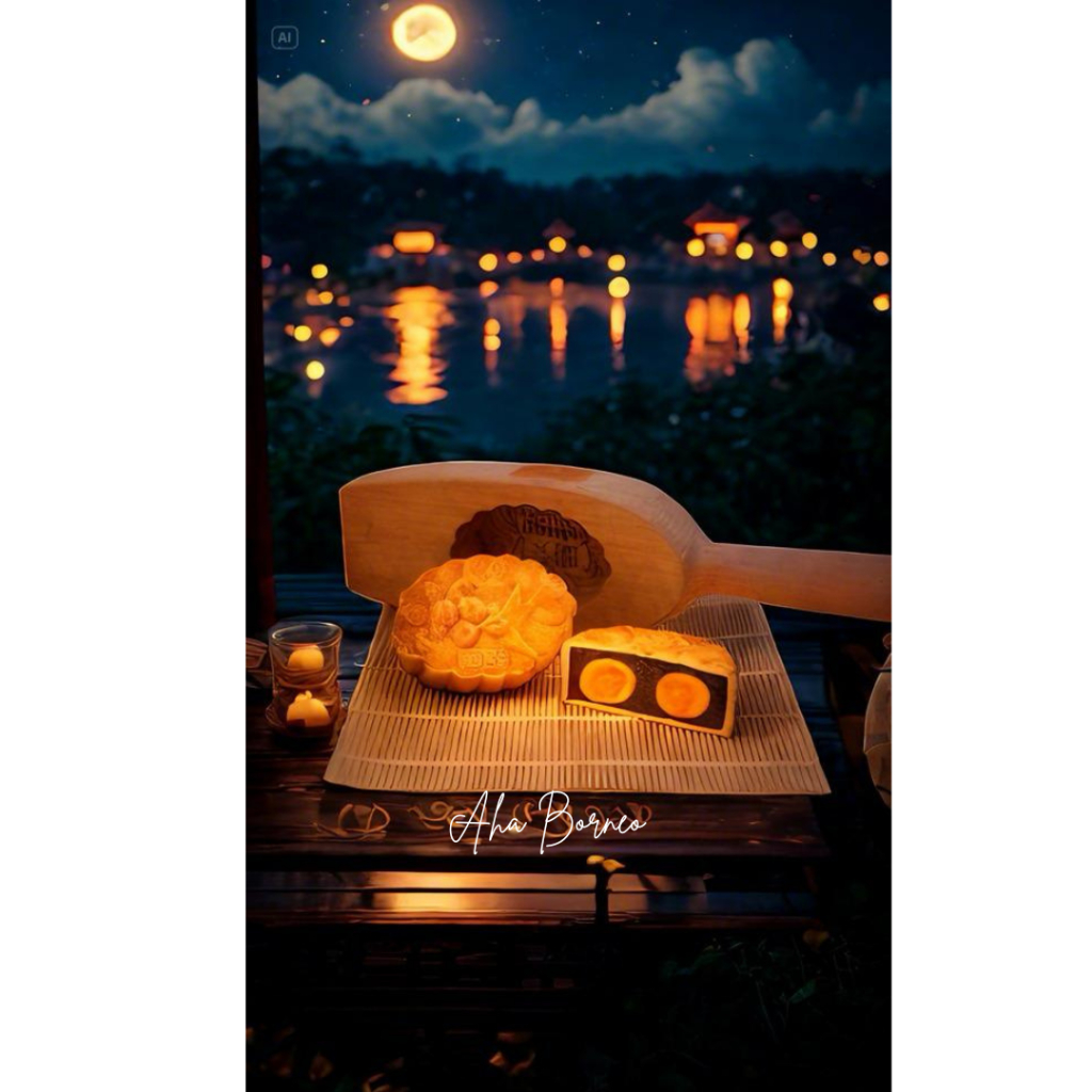 

Kue Bulan Tausa Hitam 2 Telur Sau Chong Singkawang / Salted Egg Khas Kalimantan Bong Meu Chong