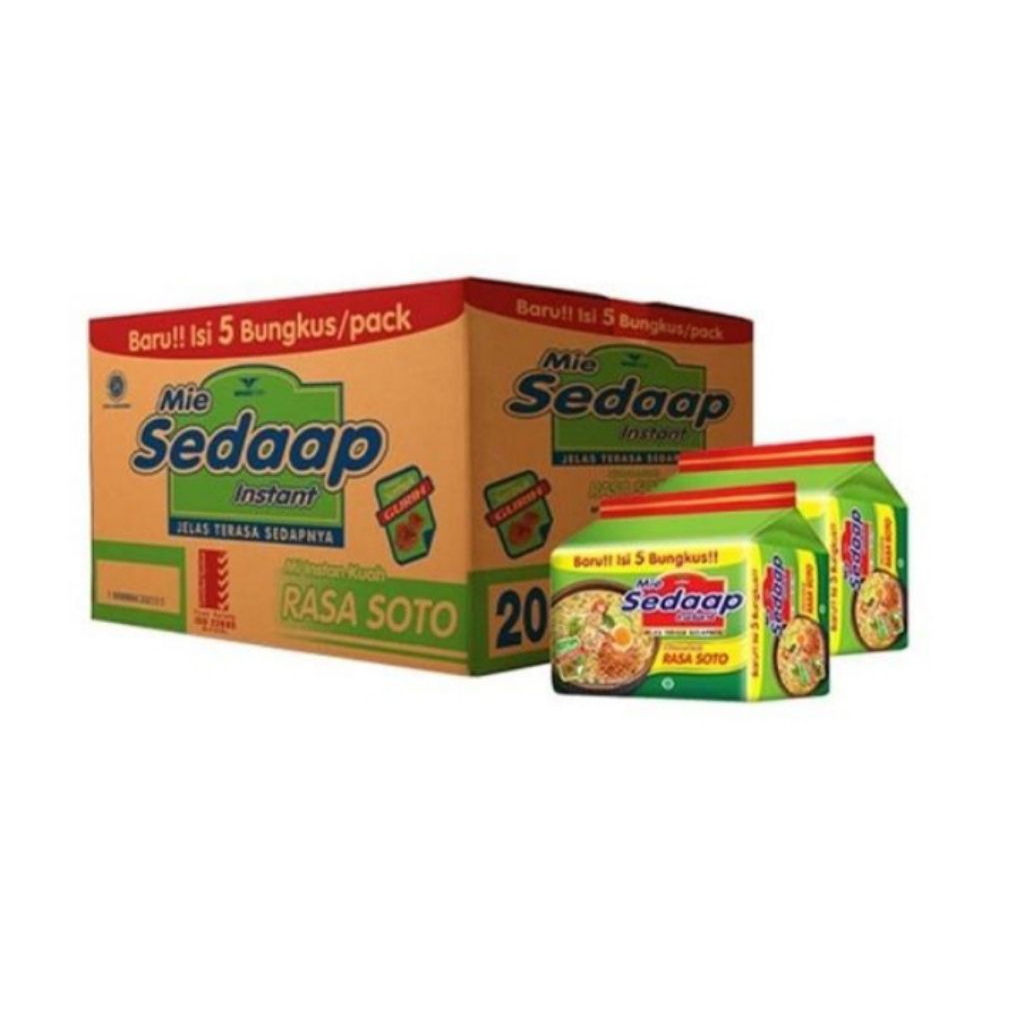 

Mie Sedaap Soto 5 Pcs x 8 Pack Termurah Packing Aman