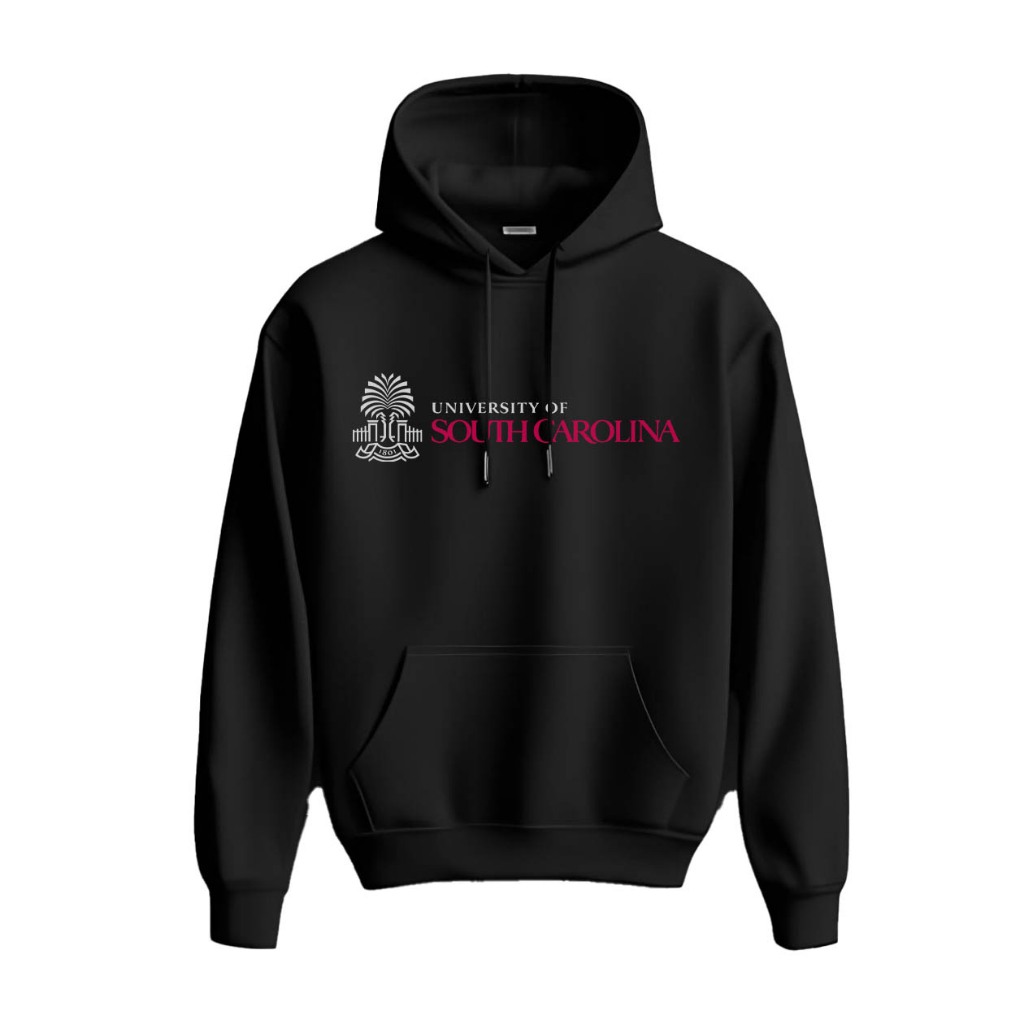 Hoodie University of South Carolina USC Premium Fleece Sweater Jacket Clothing Black Hitam