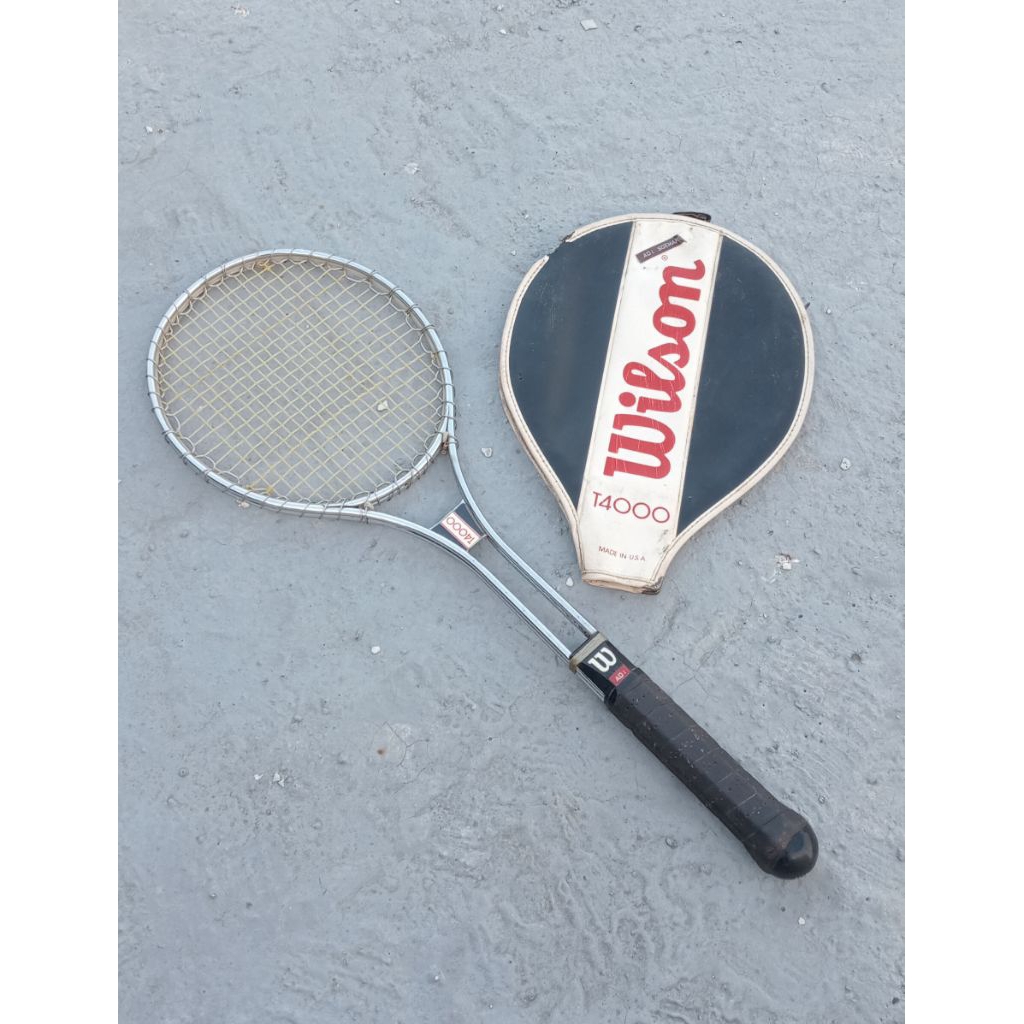 raket wilson t4000 raket tennis Wilson t4000 raket tenis vintage raket tennis vintage Wilson t 4000