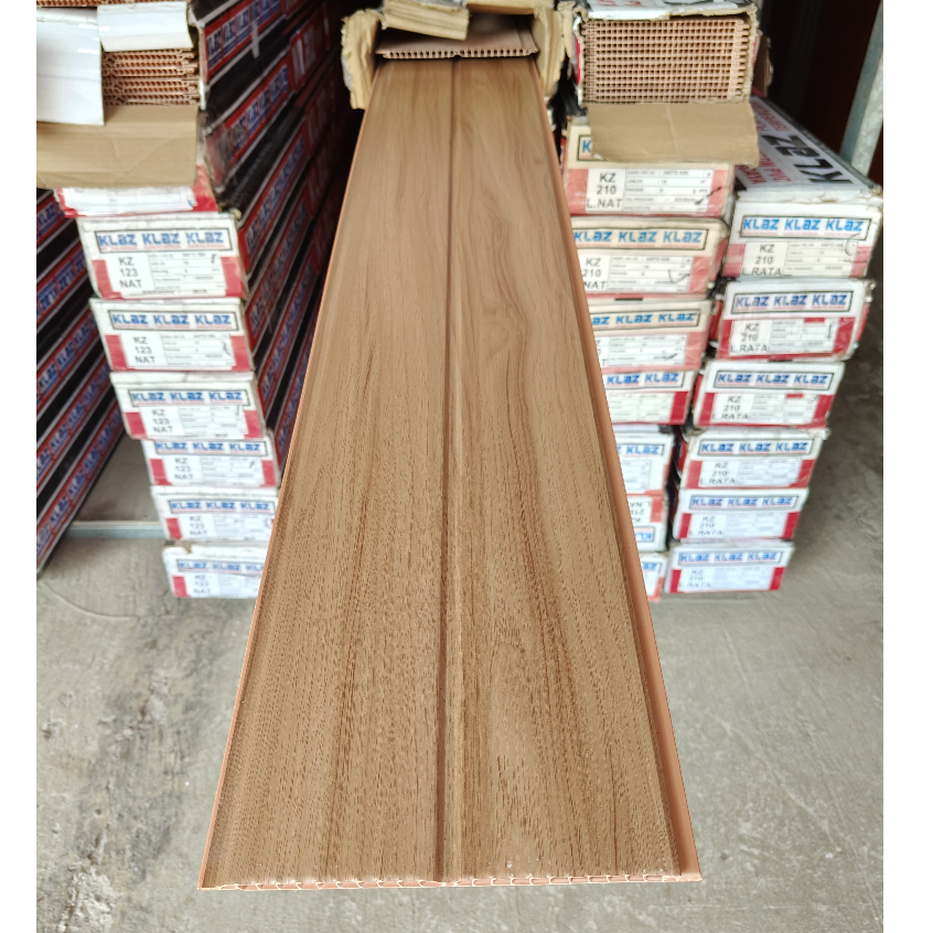 Plafon Pvc Premium Doff Laminate Coklat Susu